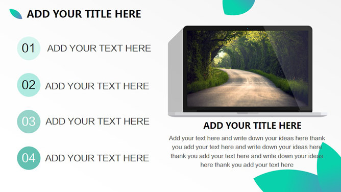 清新时尚艺术花卉PPT模板
