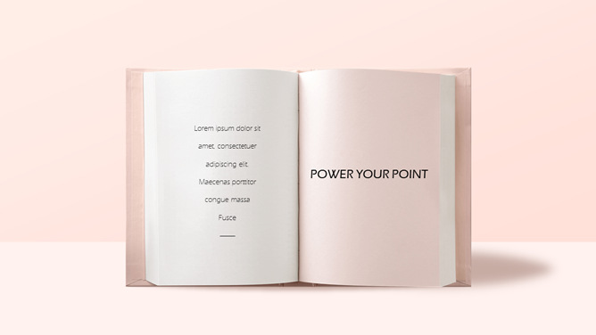 创意书本纸张风格PPT模板