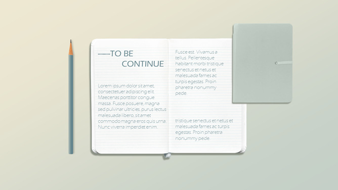 创意书本纸张风格PPT模板