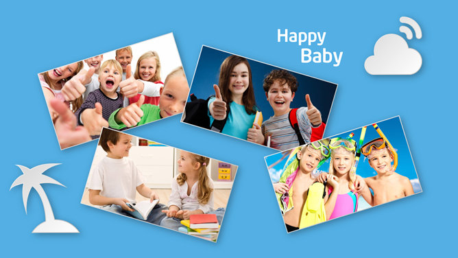 儿童成长纪念相册PPT模板