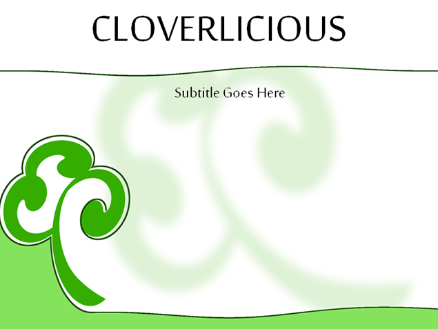 树叶形状创意环保主题PPT模板