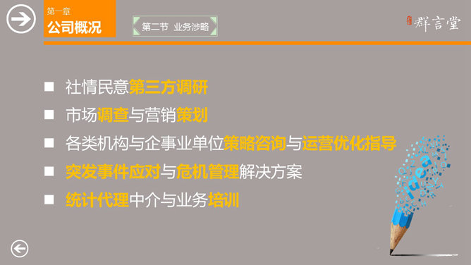 大气商务公司介绍PPT模板