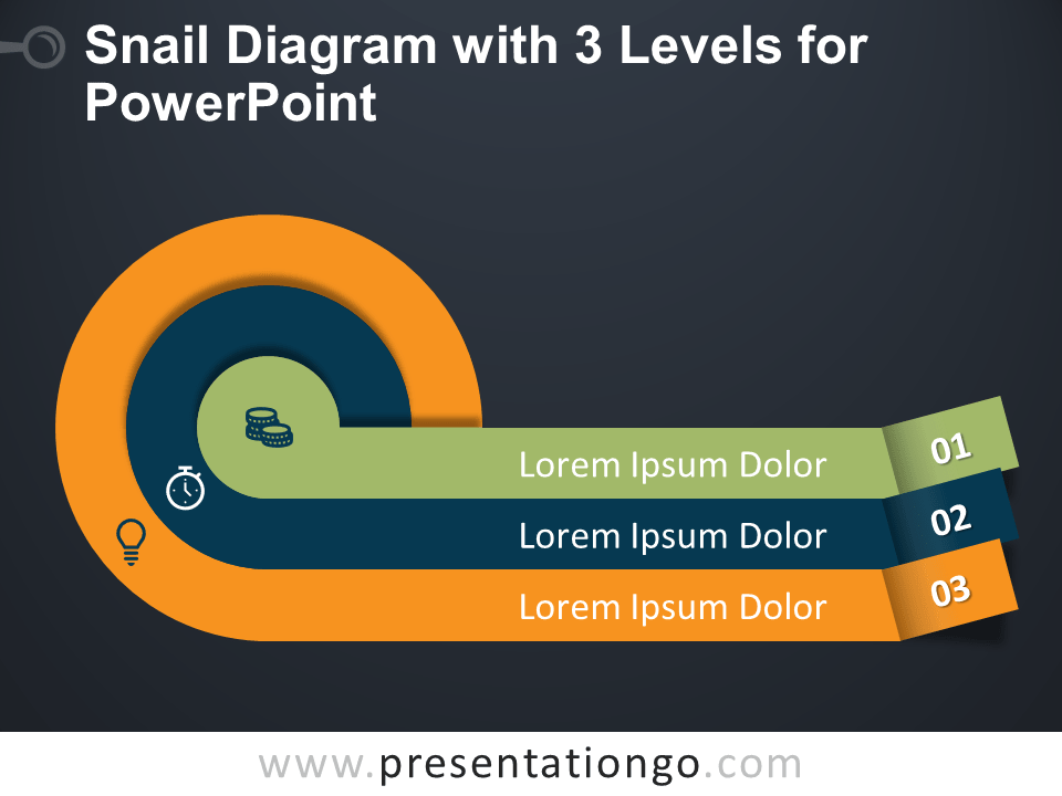 蜗牛图3水平PowerPoint
