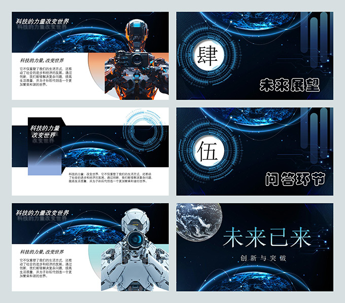 创新与突破未来科技PPT模板