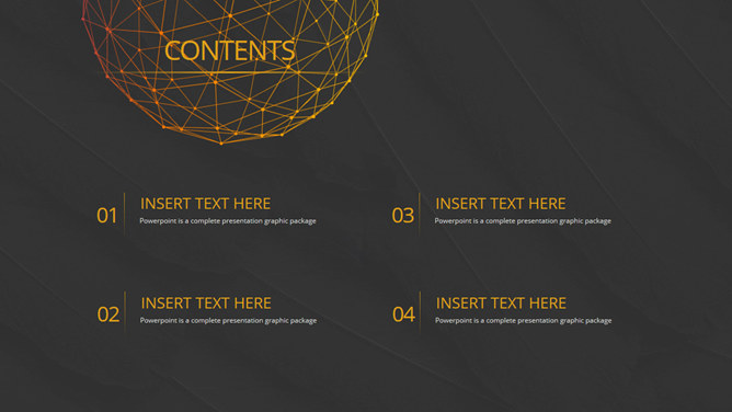 高端点线科技风PPT模板