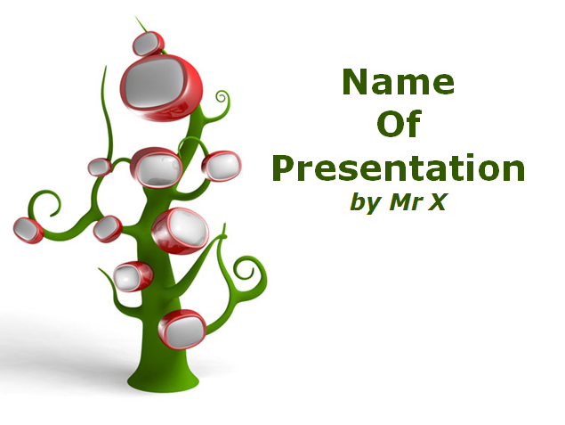 魔力电视树PPT模板