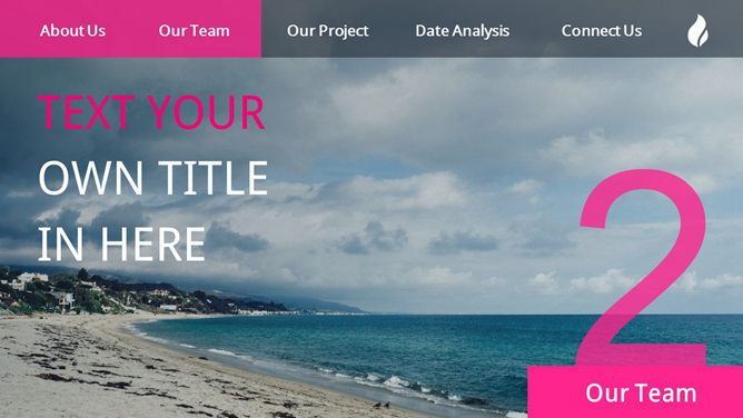 创意网页UI风格幻灯片模板