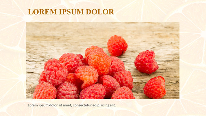 切片橙子水果主题PPT模板