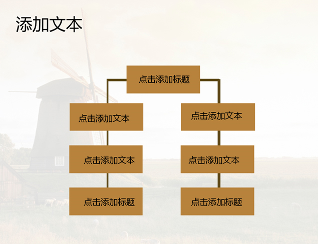 牧场风车洁净能源PPT模板