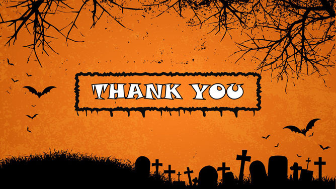 黑黄搭配万圣节快乐PPT模板