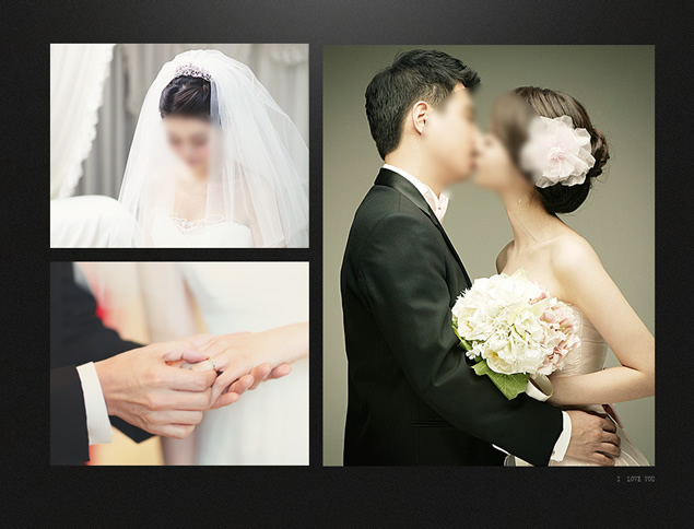 高端简约婚纱相册PPT模板