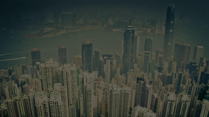 城市俯视鸟瞰PPT背景图片