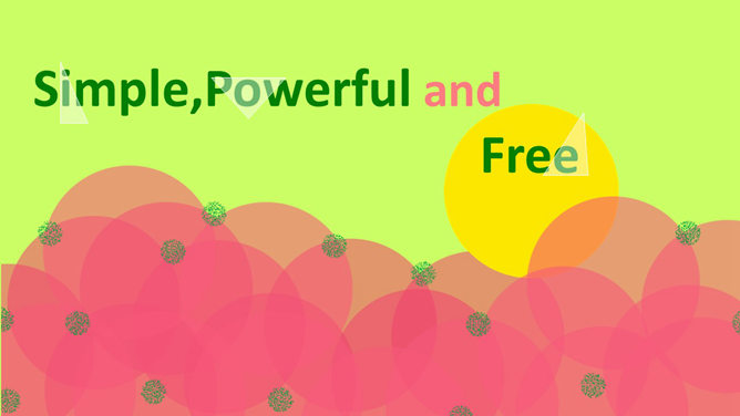 色彩明快PPT模板