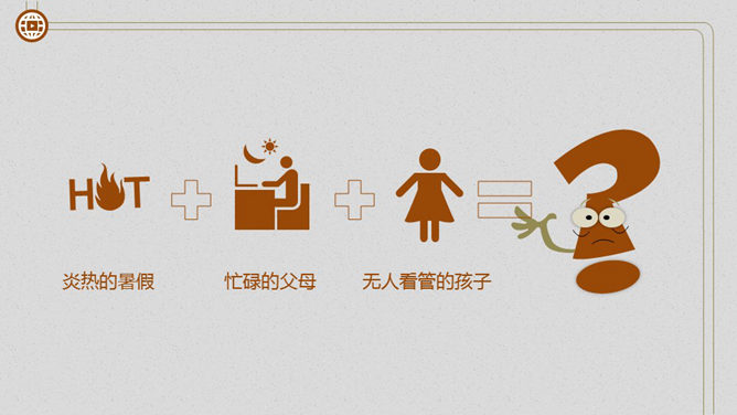 暑期儿童安全大盘点PPT作品