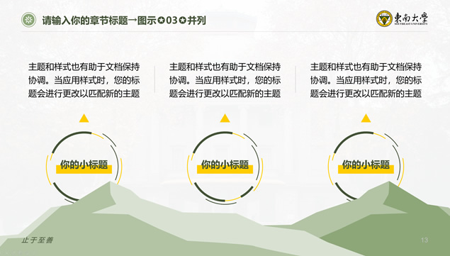 东南大学毕业论文答辩PPT模板