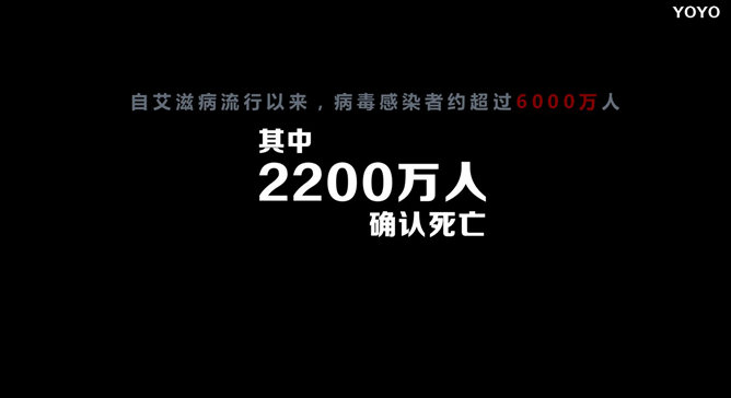预防艾滋病公益宣传PPT动画