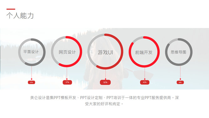 时尚动感个人简历PPT模板