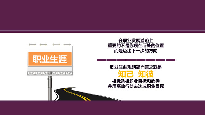 大学生职业规划PPT模板