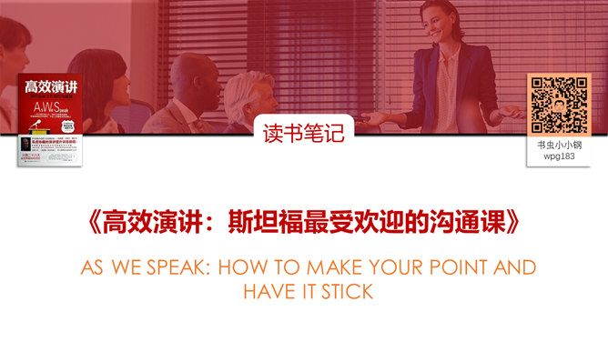 《高效演讲》读书笔记分享