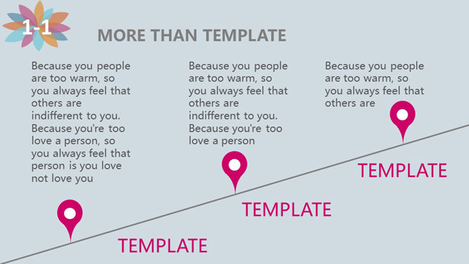 淡雅多彩多功能通用PPT模板