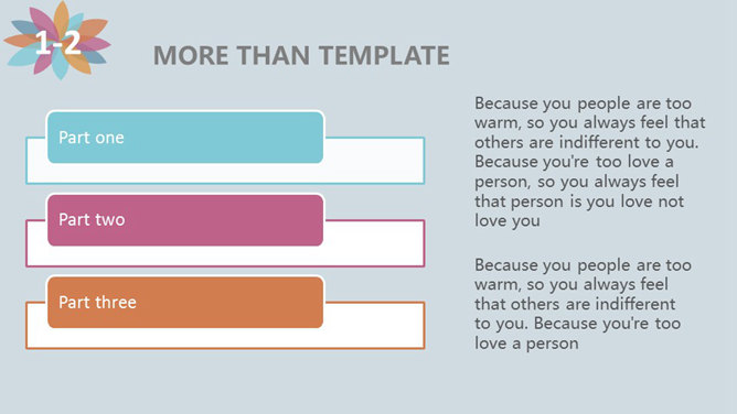 淡雅多彩多功能通用PPT模板