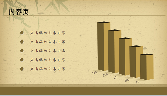 竹元素 怀旧中国风PPT模板