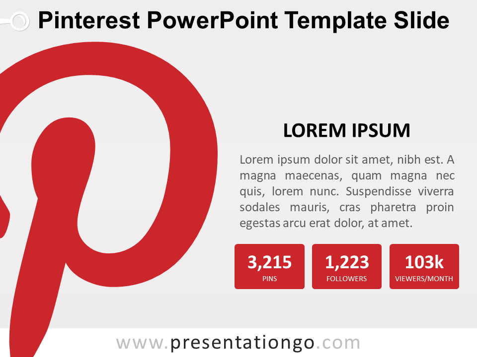Pinterest PowerPoint幻灯片模板