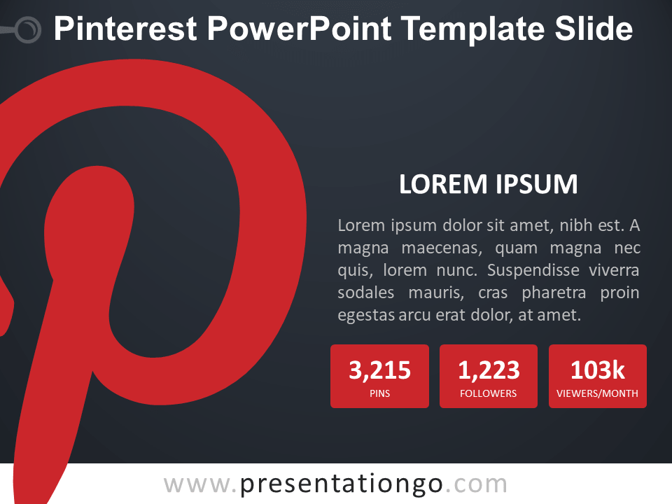 Pinterest PowerPoint幻灯片模板