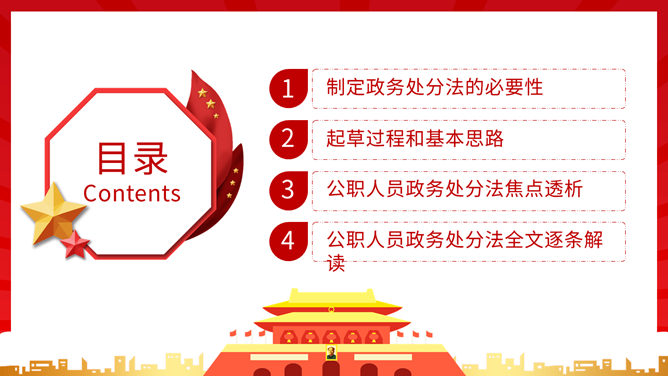 《中华人民共和国公职人员政务处分法》解读PPT模板