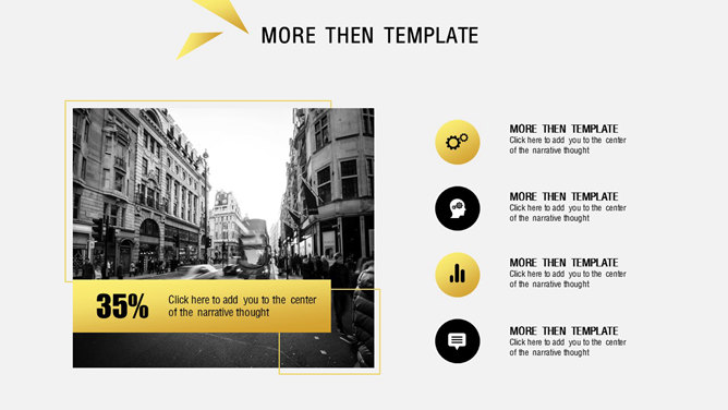 炫酷黑金欧美风PPT模板