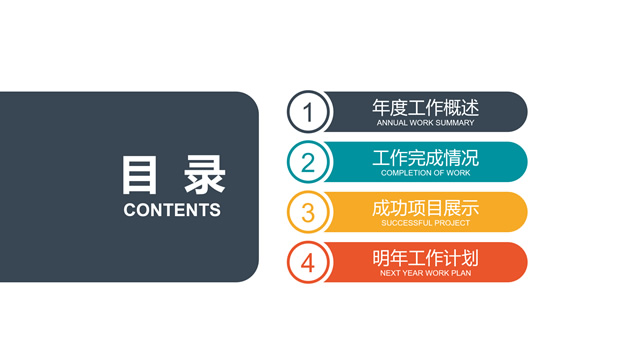 长阴影简约风商务办公桌面场景主图扁平精美商务PPT模板