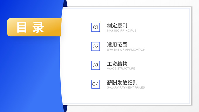 人力人事薪酬方案PPT模板