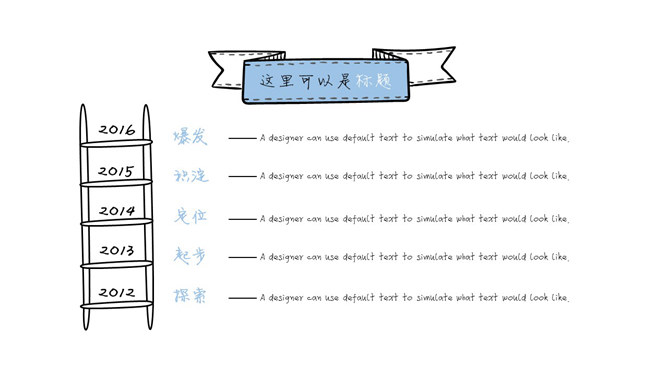 小清新创意手绘风PPT模板