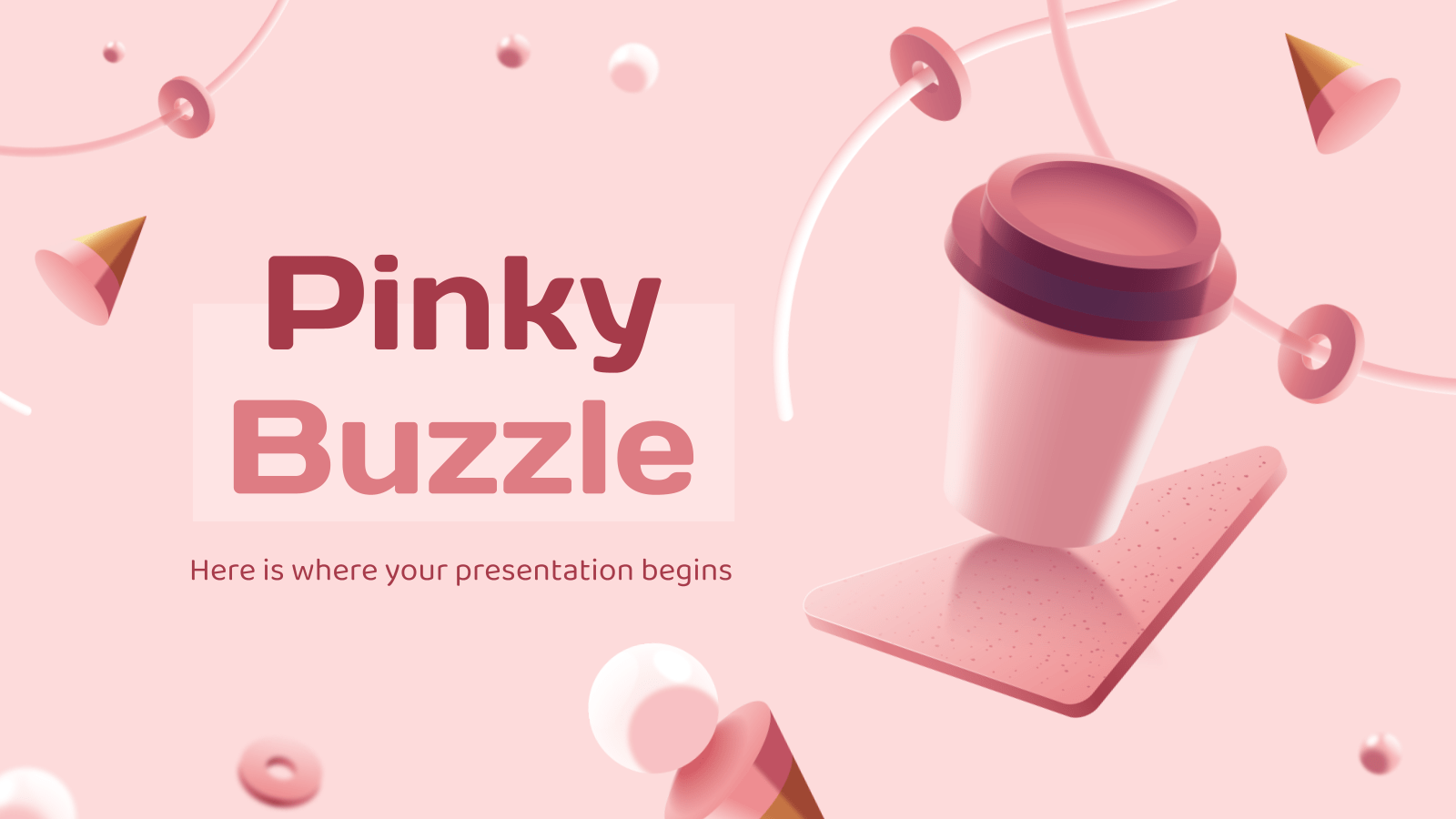 Pinky BuzzlePowerPoint模板