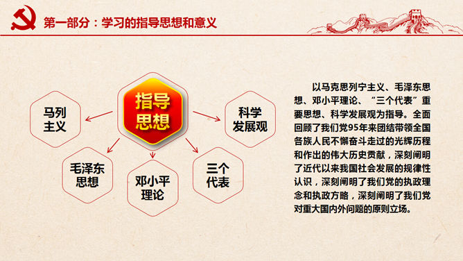 不忘初心 继续前行 PPT 模板