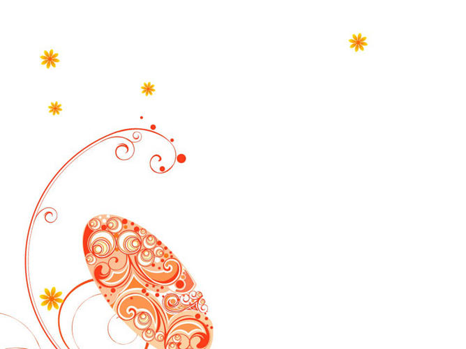 精美花纹幻灯片背景图