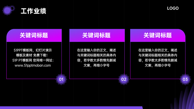 紫罗兰弥散风年中总结PPT模板
