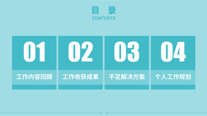 简约风竞聘述职报告PPT模板
