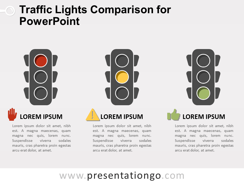红绿灯比较PowerPoint