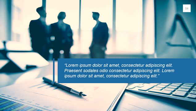 简约大气扁平化欧美风商务PPT模板