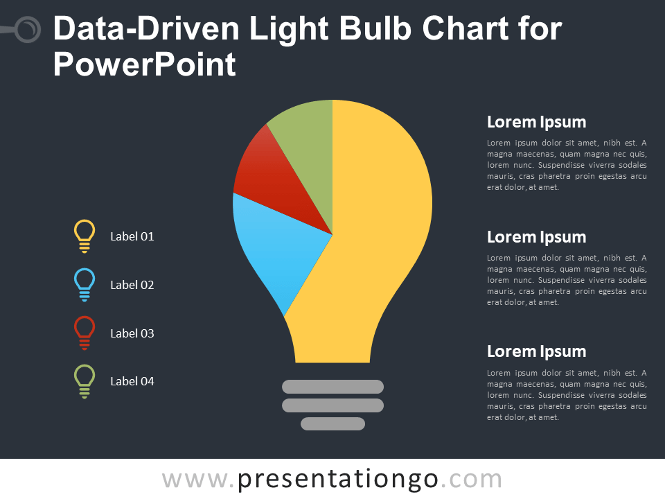 PowerPoint灯泡图