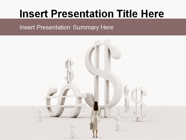 欧美金融风$符号主题PPT模板