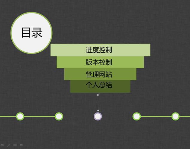 项目汇报线条风PPT模板