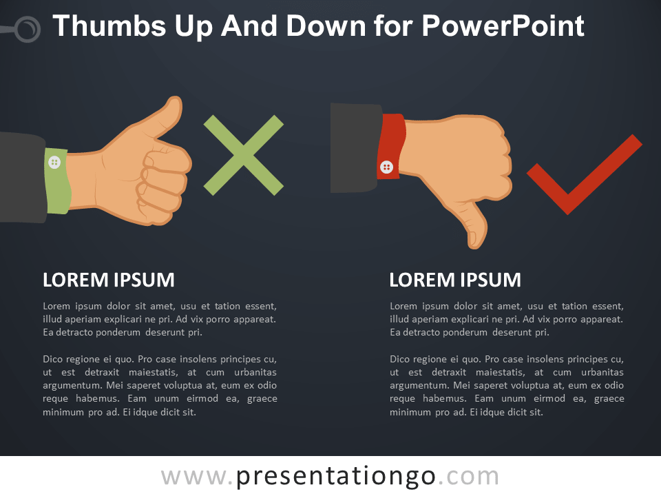 拇指上下PowerPoint