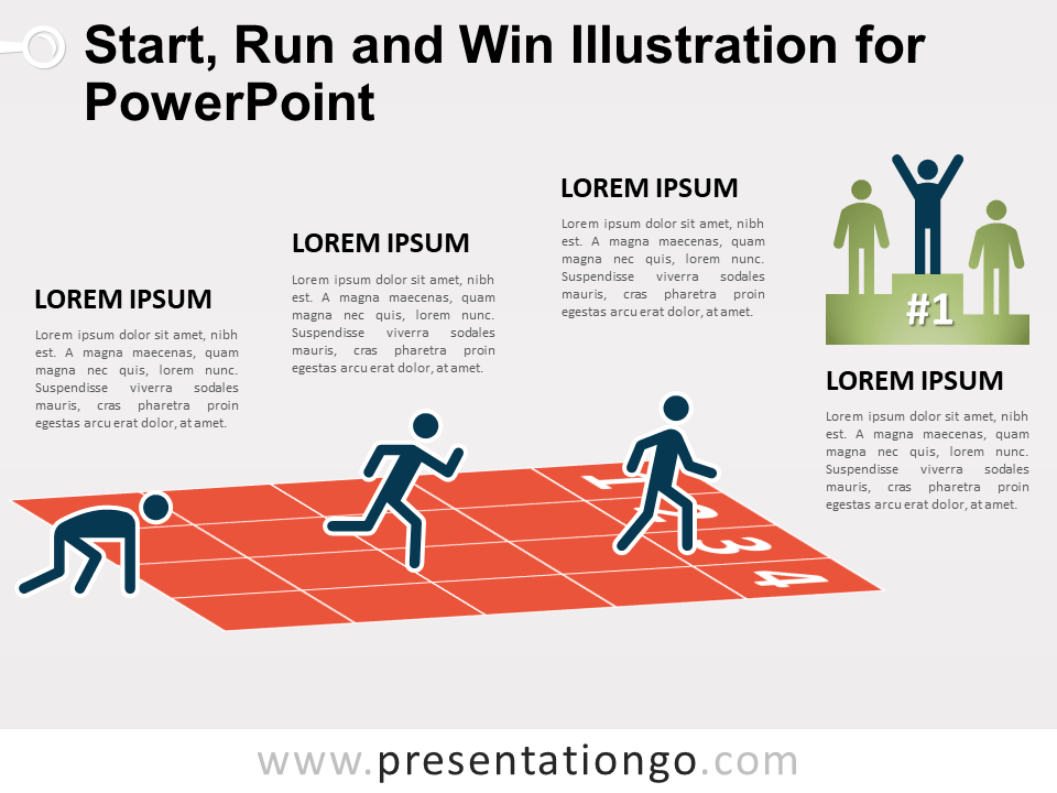 启动、运行和为PowerPoint赢得插图