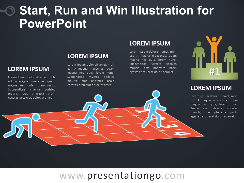 启动、运行和为PowerPoint赢得插图
