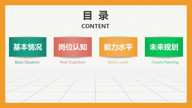 创意岗位竞聘述职报告PPT模板