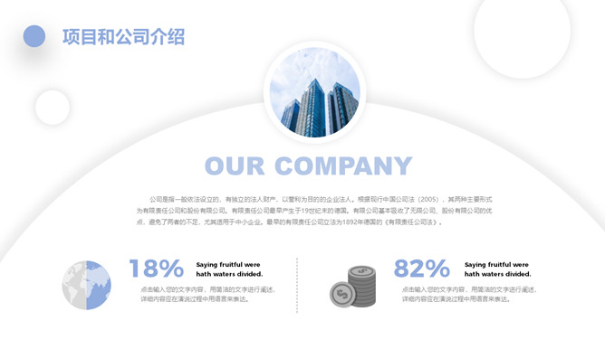 大气商业项目计划书PPT模板