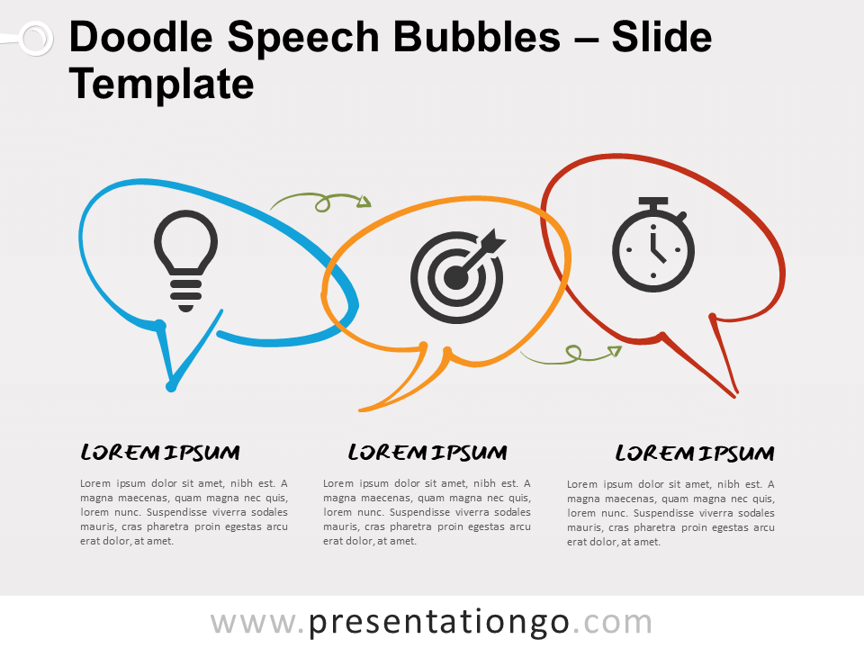 涂鸦风格演讲气泡