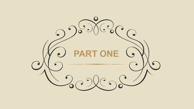 复古欧式古典花纹PPT模板